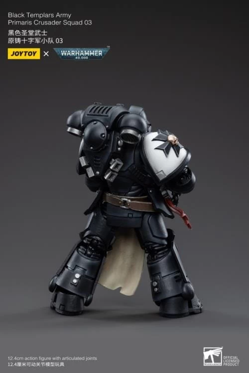 Warhammer 40K Black Templars Primaris Crusader Squad 1/18 Scale Figure Set 19 Warhammer 40K Black Templars Primaris Crusader Squad 1/18 Scale Figure Set - Image 17