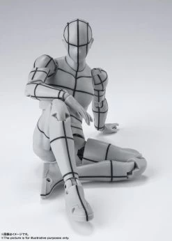 Bandai S.H.Figuarts Body-kun Wireframe (Gray Color Ver.) -Figure Toy 155dc103 a286 4cf4 856f a6a4c5e38737