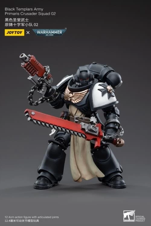Warhammer 40K Black Templars Primaris Crusader Squad 1/18 Scale Figure Set 15 Warhammer 40K Black Templars Primaris Crusader Squad 1/18 Scale Figure Set - Image 13