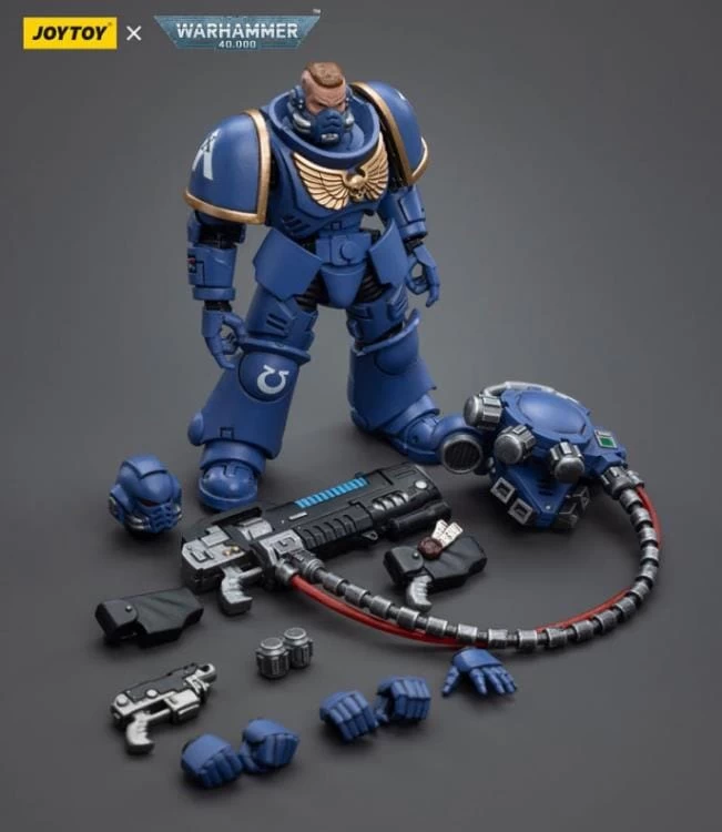 Warhammer 40K Ultramarines Hellblasters Brother Paxor 1/18 Scale Figure 11 Warhammer 40K Ultramarines Hellblasters Brother Paxor 1/18 Scale Figure - Image 9