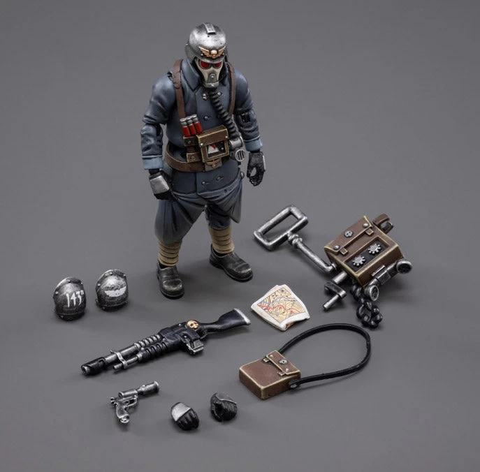 Warhammer 40K Death Korps Of Krieg Veteran Squad Guardsman Communication Specialist 1/18 Scale Figure 6 Warhammer 40K Death Korps Of Krieg Veteran Squad Guardsman Communication Specialist 1/18 Scale Figure - Image 4