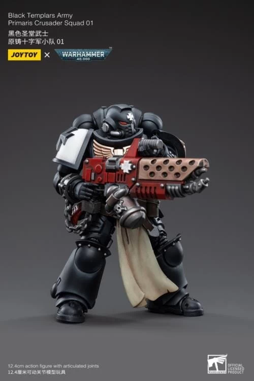 Warhammer 40K Black Templars Primaris Crusader Squad 1/18 Scale Figure Set 7 Warhammer 40K Black Templars Primaris Crusader Squad 1/18 Scale Figure Set - Image 5