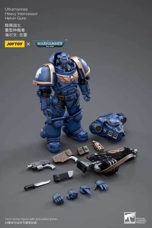 Warhammer 40K Ultramarines Heavy Intercessor Helvin Gure 1/18 Scale Figure 9 Warhammer 40K Ultramarines Heavy Intercessor Helvin Gure 1/18 Scale Figure - Image 7