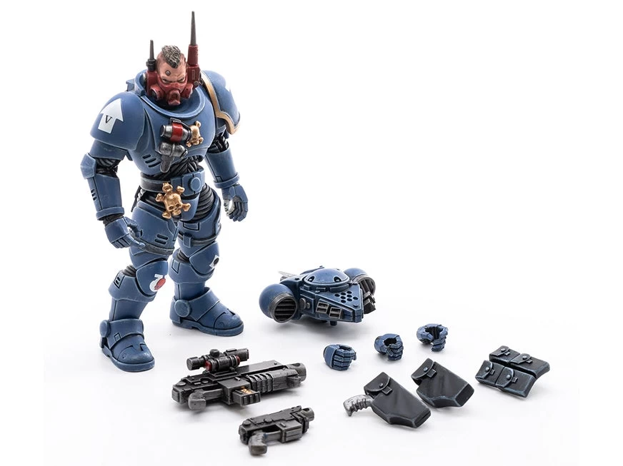 Warhammer 40K Ultramarines Infiltrators Box Of 4 1/18 Scale Figures 11 Warhammer 40K Ultramarines Infiltrators Box Of 4 1/18 Scale Figures - Image 9