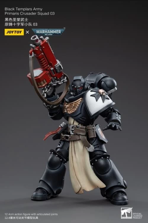 Warhammer 40K Black Templars Primaris Crusader Squad 1/18 Scale Figure Set 21 Warhammer 40K Black Templars Primaris Crusader Squad 1/18 Scale Figure Set - Image 19