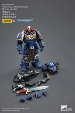 Warhammer 40k Ultramarines Intercessor Veteran Sergeant Brother Aeontas 1/18 Scale Figure -Figure Toy 81500ac1 83f1 4ba9 8f5e 150fb2ad4a3a