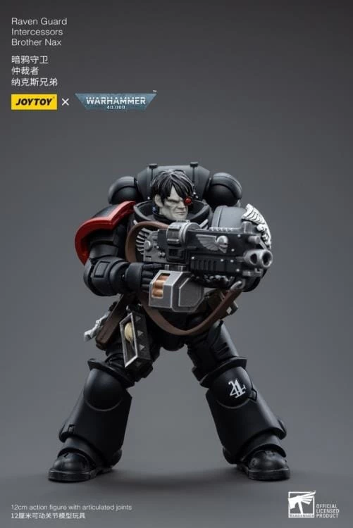 Warhammer 40K Raven Guard Intercessors Brother Nax 1/18 Scale Figure 7 Warhammer 40K Raven Guard Intercessors Brother Nax 1/18 Scale Figure - Image 5