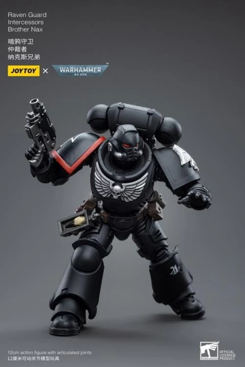 Warhammer 40K Raven Guard Intercessors Brother Nax 1/18 Scale Figure 9 Warhammer 40K Raven Guard Intercessors Brother Nax 1/18 Scale Figure - Image 7