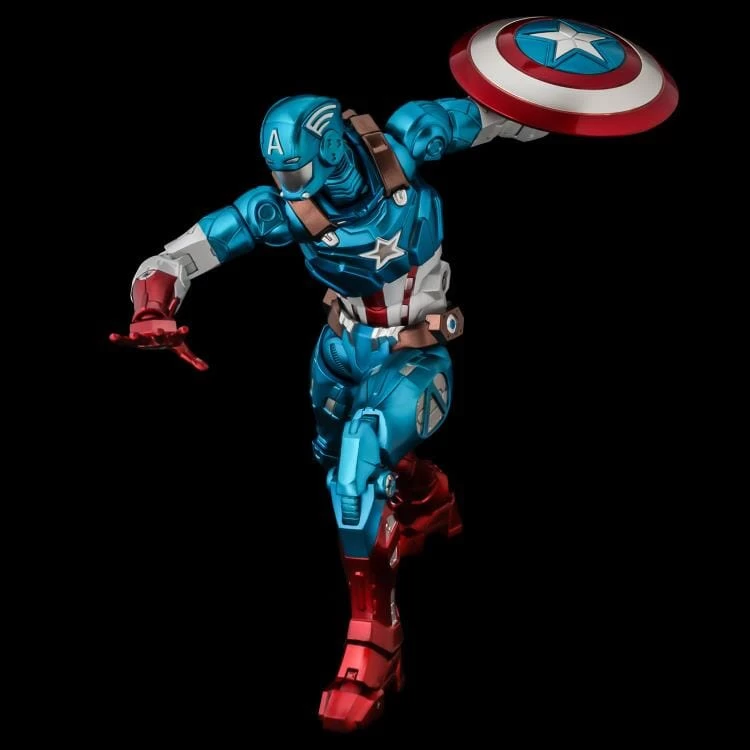 Bandai Marvel Fighting Armor Captain America Figure 8 Bandai Marvel Fighting Armor Captain America Figure - Image 6