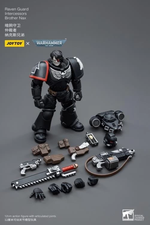 Warhammer 40K Raven Guard Intercessors Brother Nax 1/18 Scale Figure 11 Warhammer 40K Raven Guard Intercessors Brother Nax 1/18 Scale Figure - Image 9