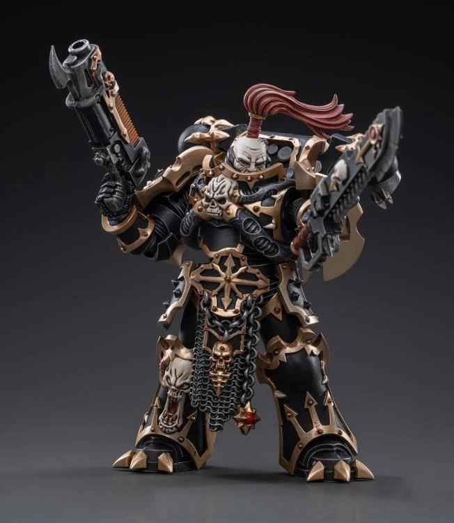 Warhammer 40K Black Legion Havocs Champion Brother Slael 1/18 Scale Figure 7 Warhammer 40K Black Legion Havocs Champion Brother Slael 1/18 Scale Figure - Image 5