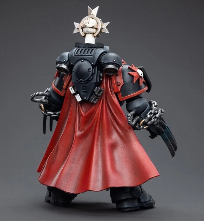 Warhammer 40K Black Templars Primaris Sword Brethren Alberic 1/18 Scale Figure 7 Warhammer 40K Black Templars Primaris Sword Brethren Alberic 1/18 Scale Figure - Image 5